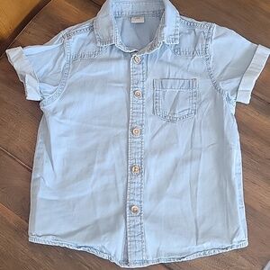 Tu Short Sleeve Denim Shirt Sz 1 1/2-2 Yrs.